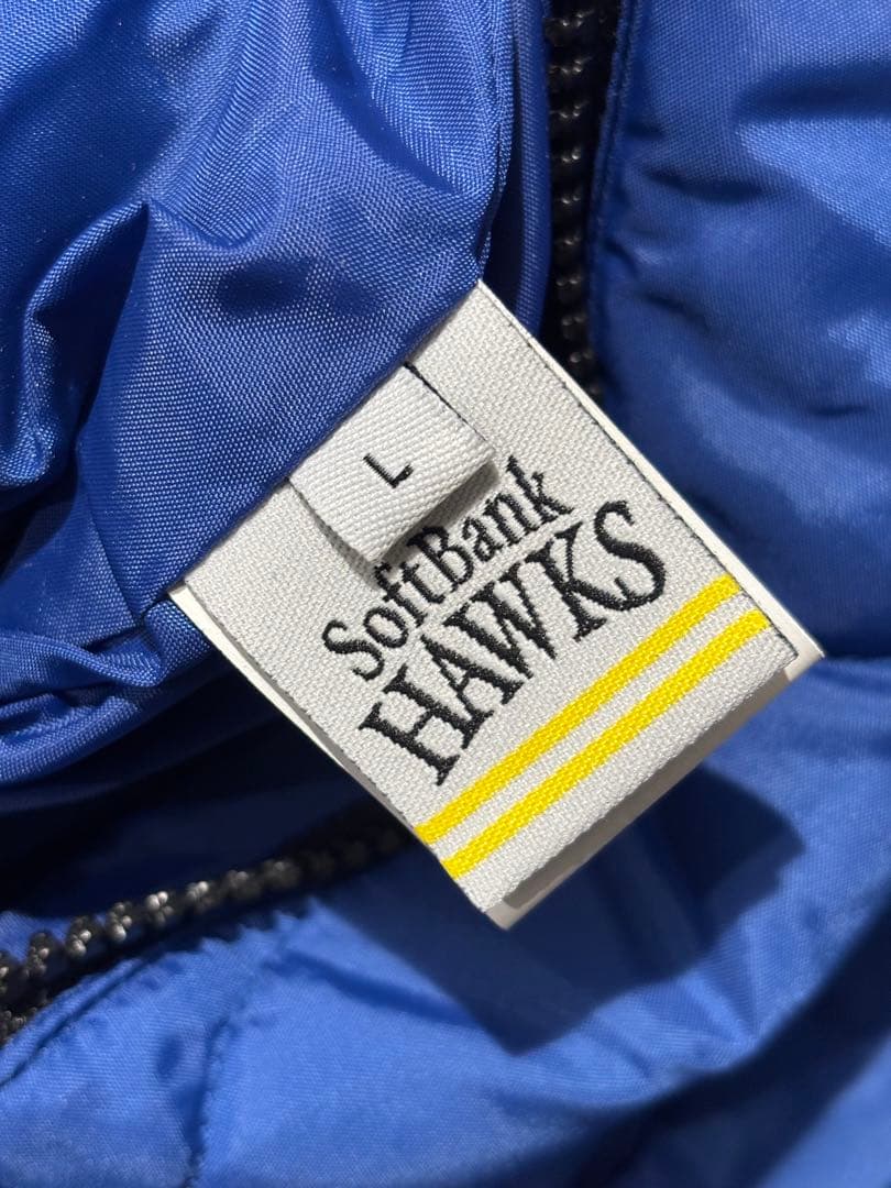 福岡ソフトバンクホークス　中綿　リバーシブル　キルティングダウンジャケットL