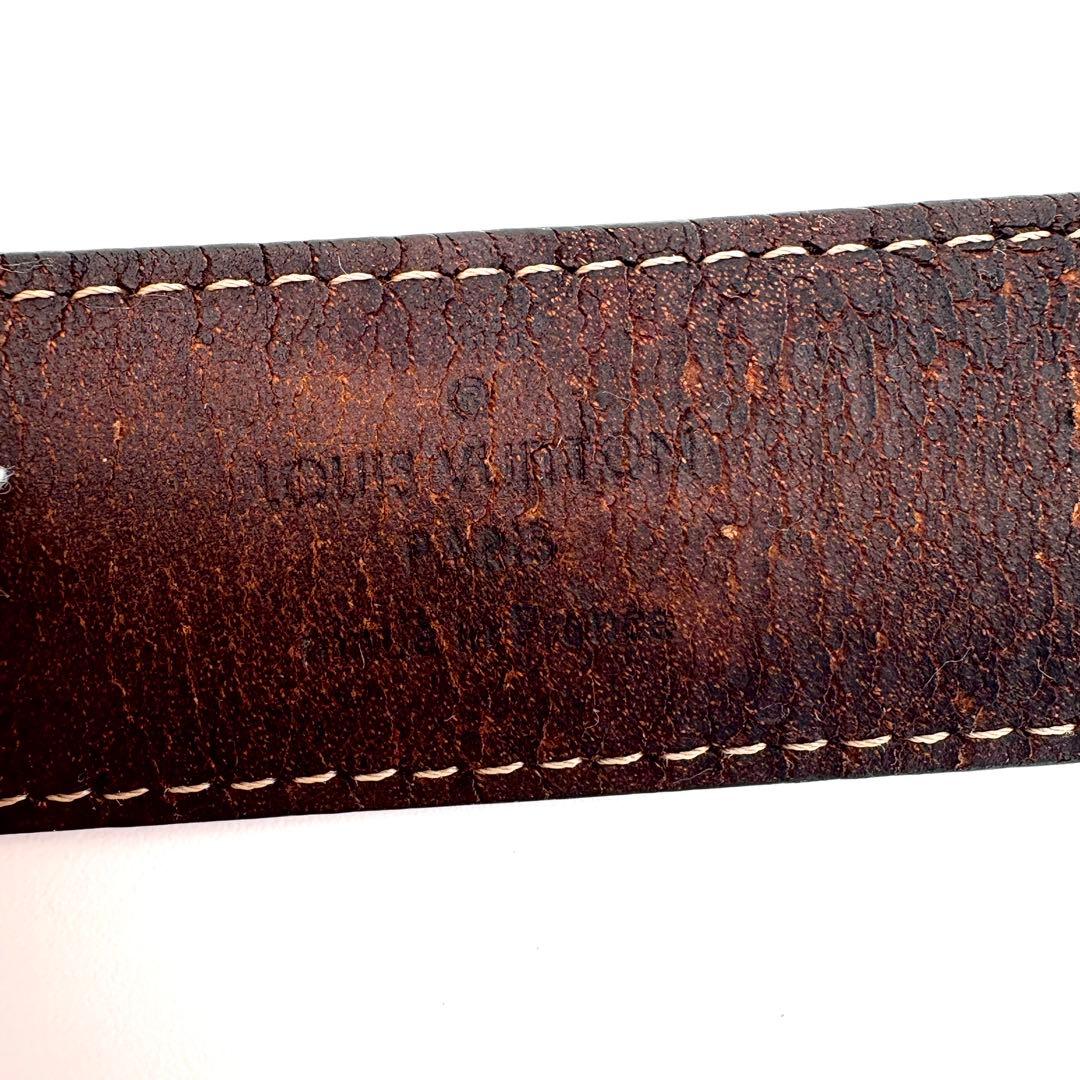 VUITTON　ベルト　モノグラム　サンチュール　レザー　PVC　ゴールド