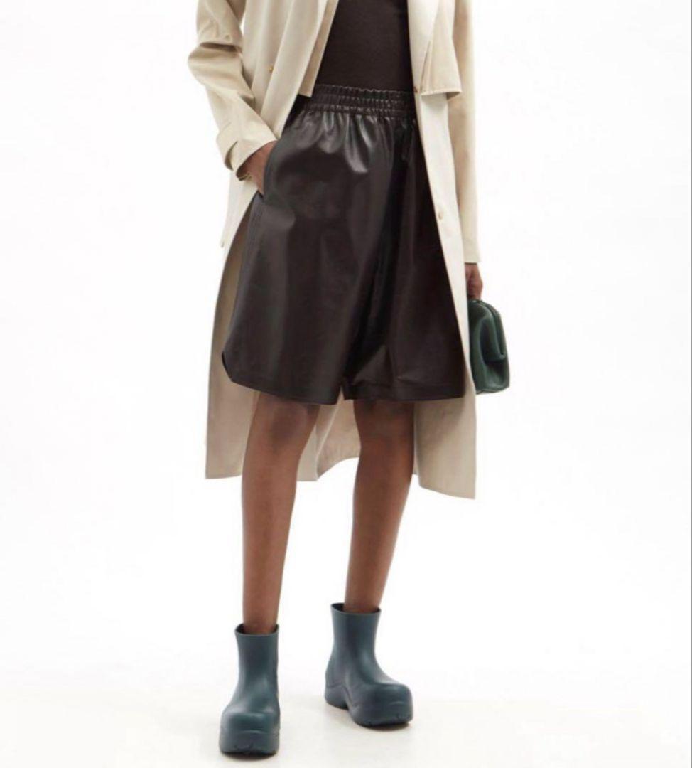 美品 BOTTEGA VENETA (23cm) ボッテガ パドルブーツ 緑