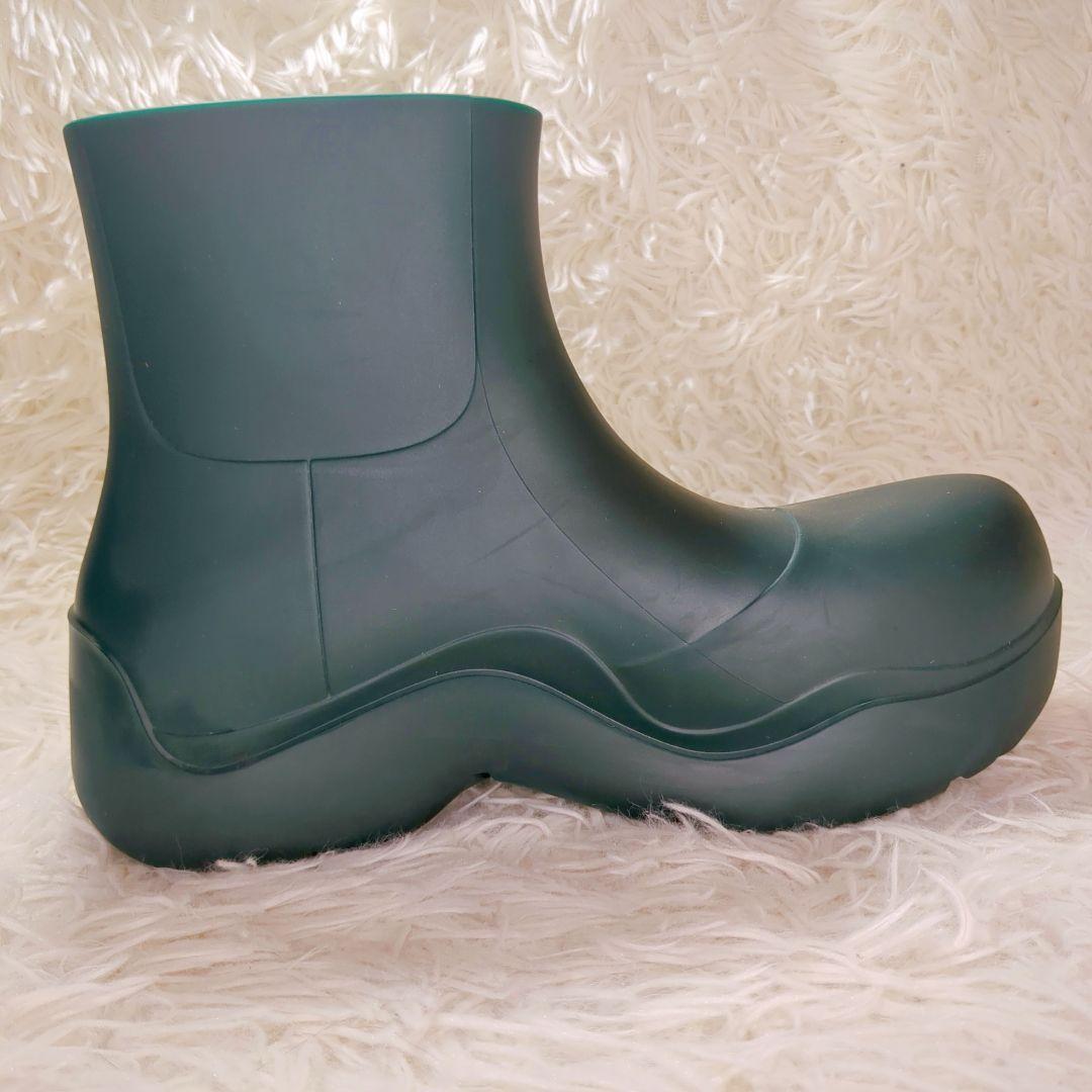 美品 BOTTEGA VENETA (23cm) ボッテガ パドルブーツ 緑