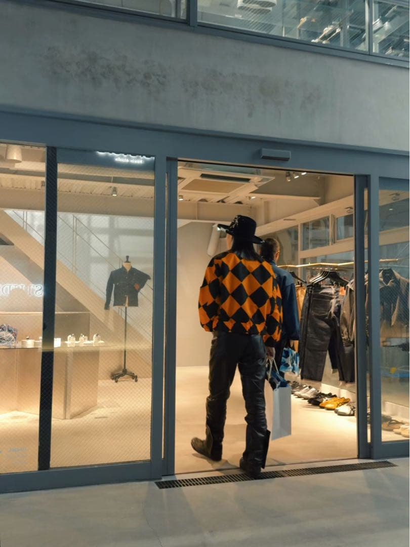 XLサイズ　REAL SIMONS G1ジャケット オレンジ黒チェック振り旗