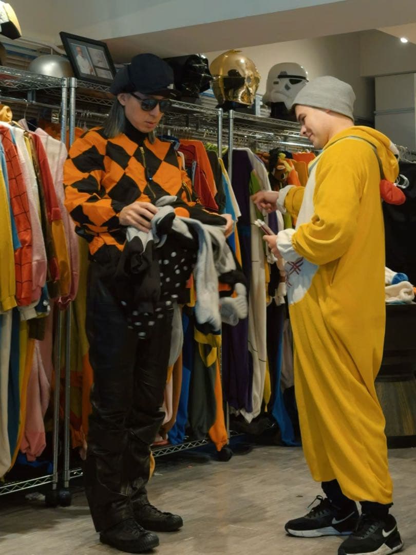 XLサイズ　REAL SIMONS G1ジャケット オレンジ黒チェック振り旗