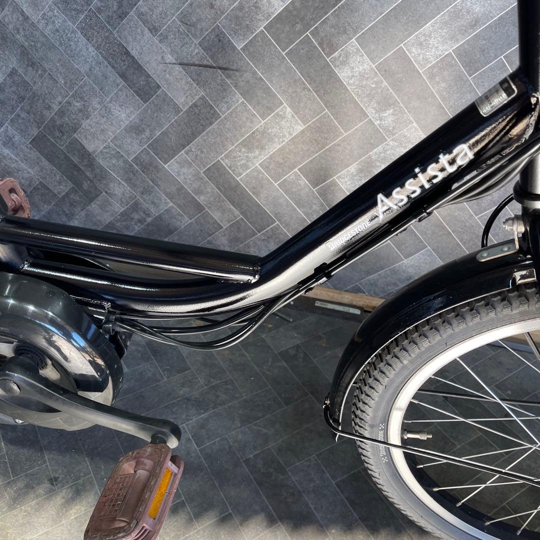 電動アシスト自転車 シティタイプ ブラック 前カゴ付き