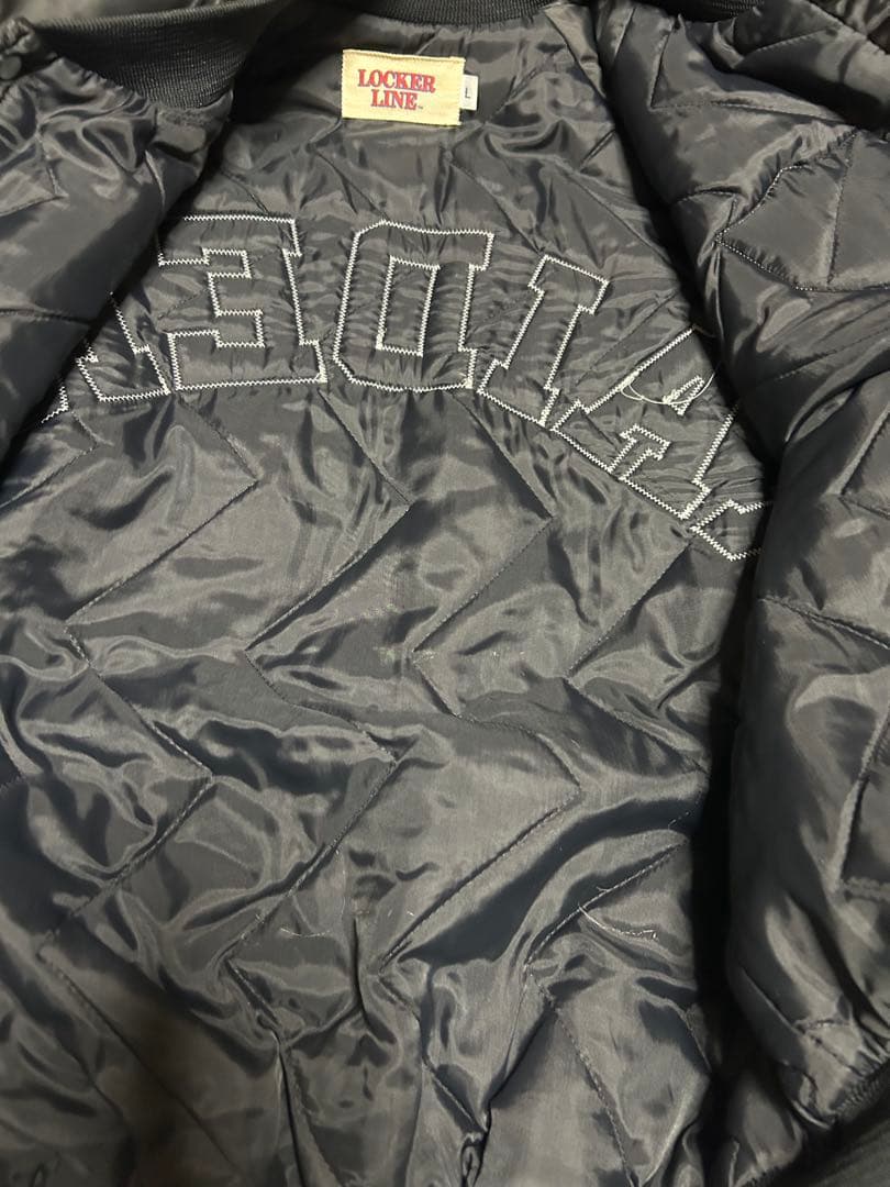 最終値下げ90s USA製RAIDERS/レイダース スタジャン黒L