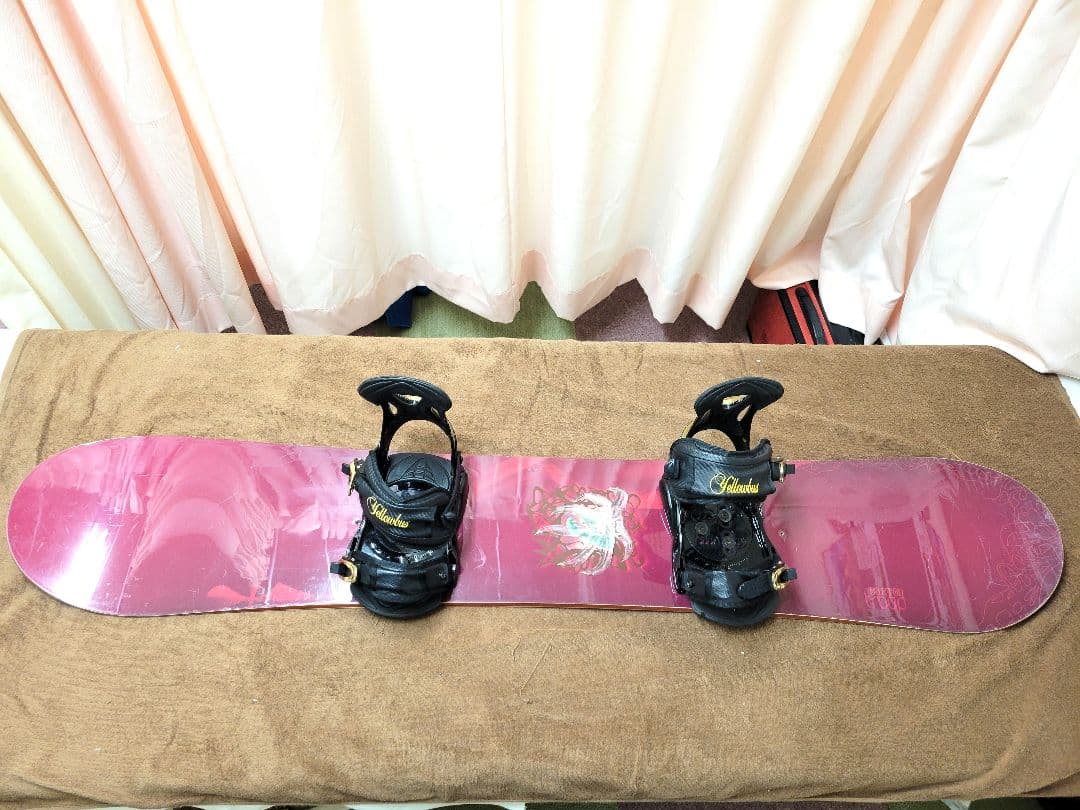 Burton Troop スノーボード カマキリ イエローバス ビンディング付き