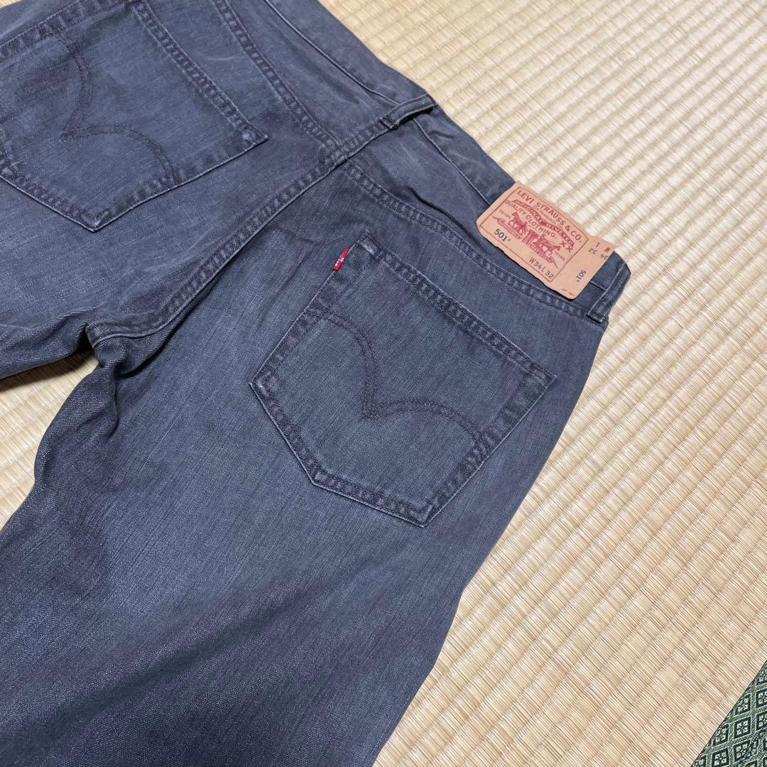 リーバイス 501 希少なグレー フィリピン製 W34L32 コーンミルズ社製