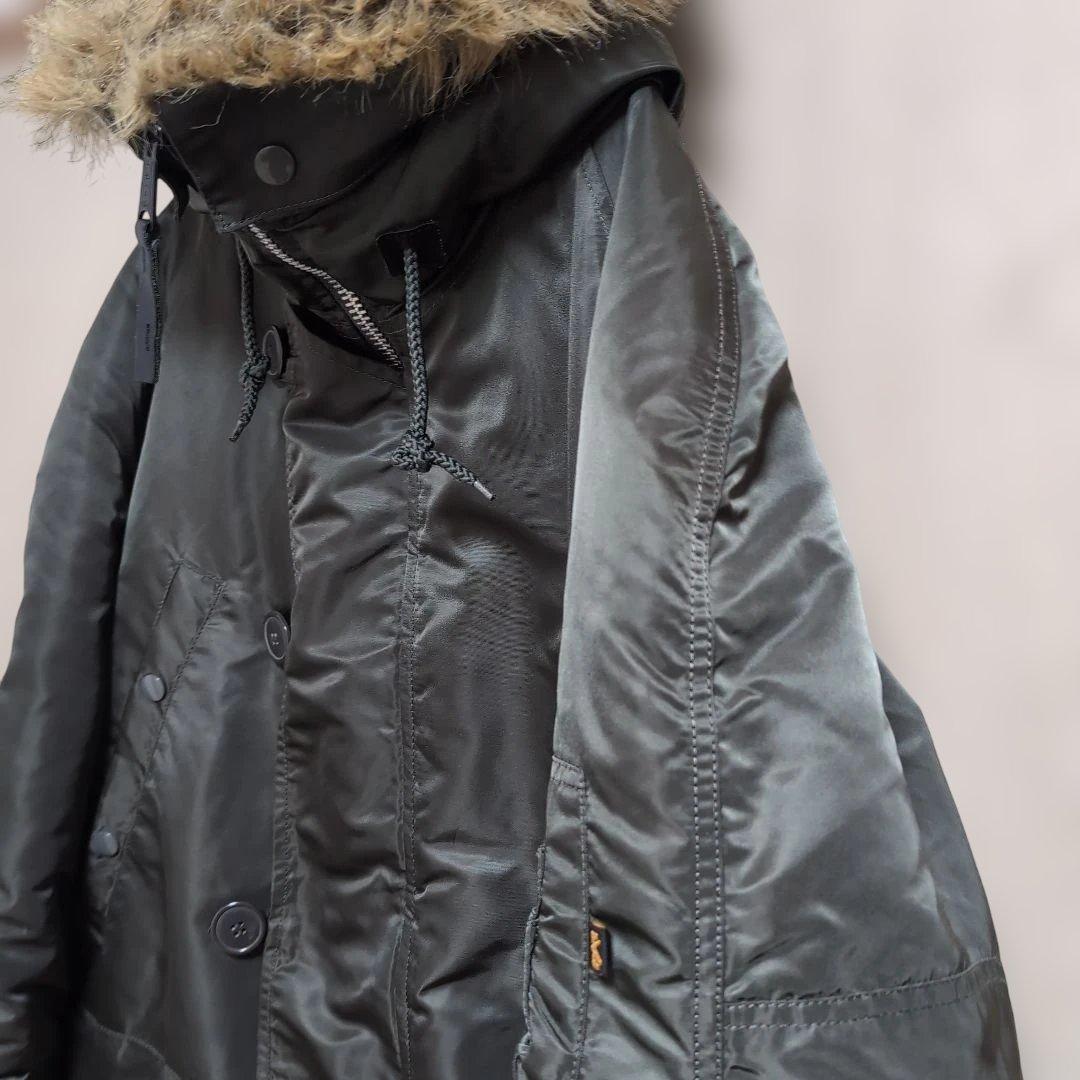 極美品　ALPHA INDUSTRIES N-3B 　Мサイズ　カーキ