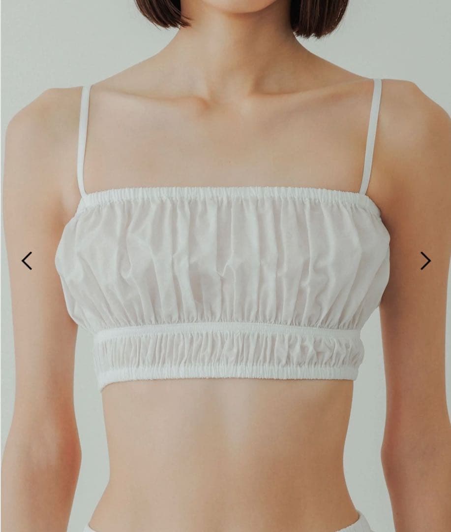 トップス yo BIOTOP cotton gather top