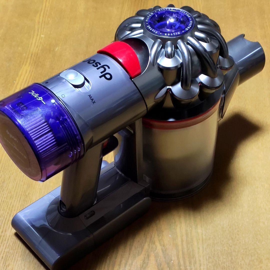 ダイソンV8 SV10K掃除機 完全分解清掃済み動作品 純正バッテリー２つセット