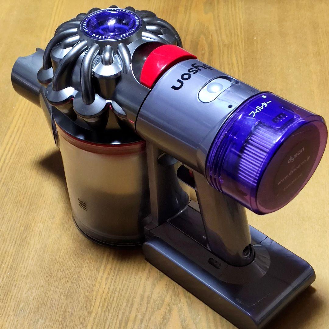 ダイソンV8 SV10K掃除機 完全分解清掃済み動作品 純正バッテリー２つセット
