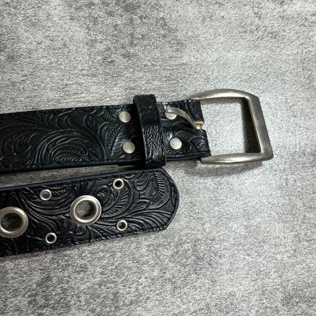 y2k archive grunge belt カービングベルト パンチング