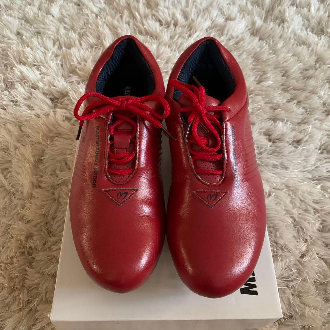 MASTER BUNNY★レディースゴルフシューズ★24.5★レッド