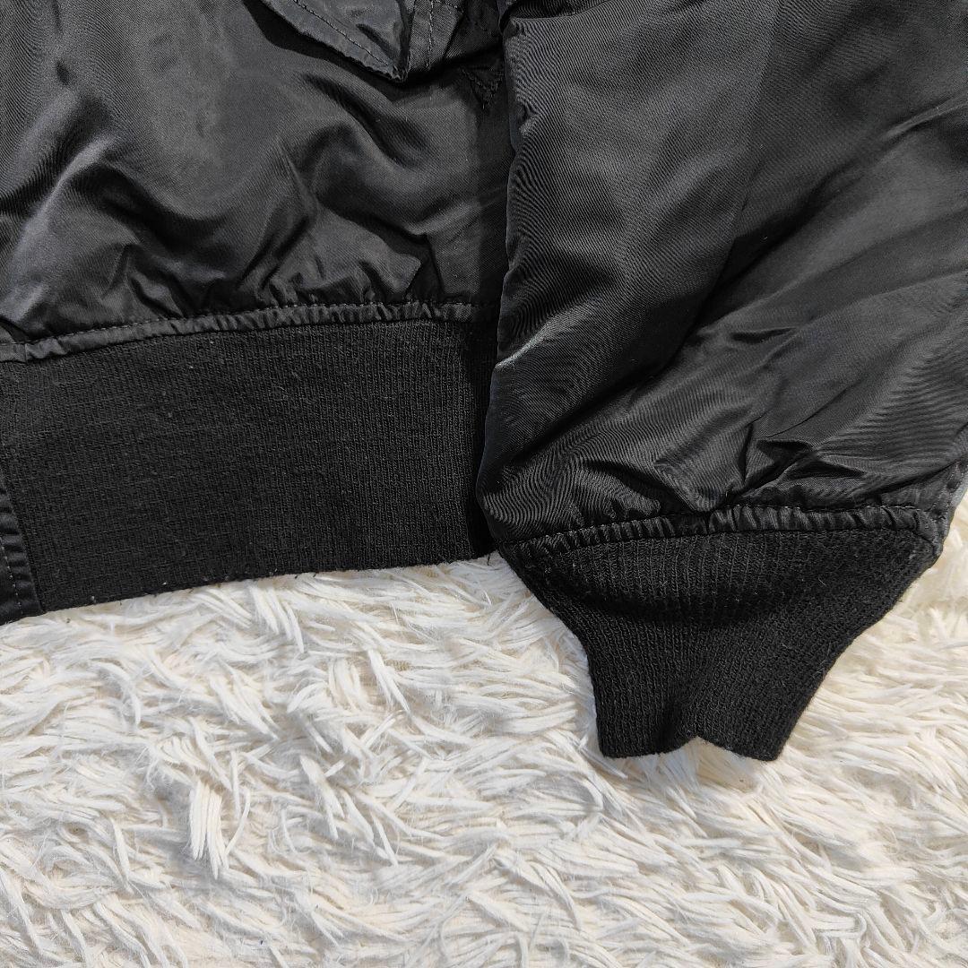 1990年代 USA製 ALPHA アルファ MA-1 ジャケット ブラック