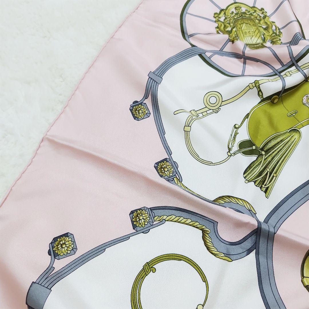 ✨️未使用✨️エルメス HERMES スカーフ カレ90 シルク100% ピンク