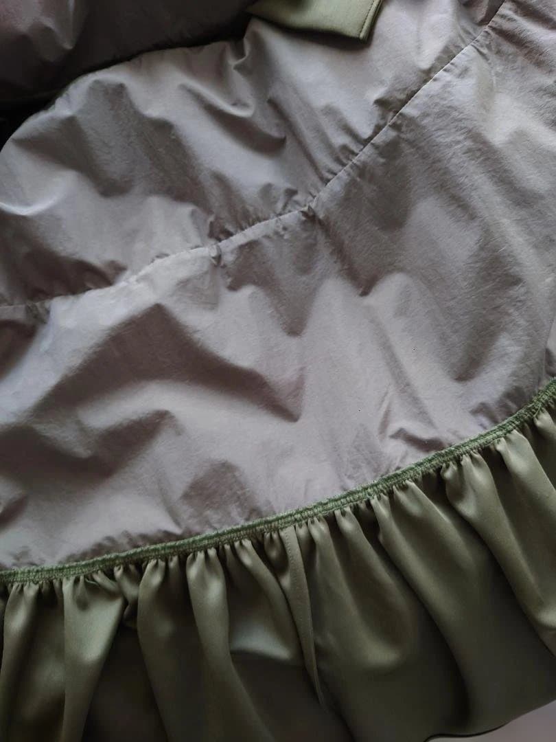 NON TOKYOノントーキョー JERSEY TIERED SKIRT カーキ