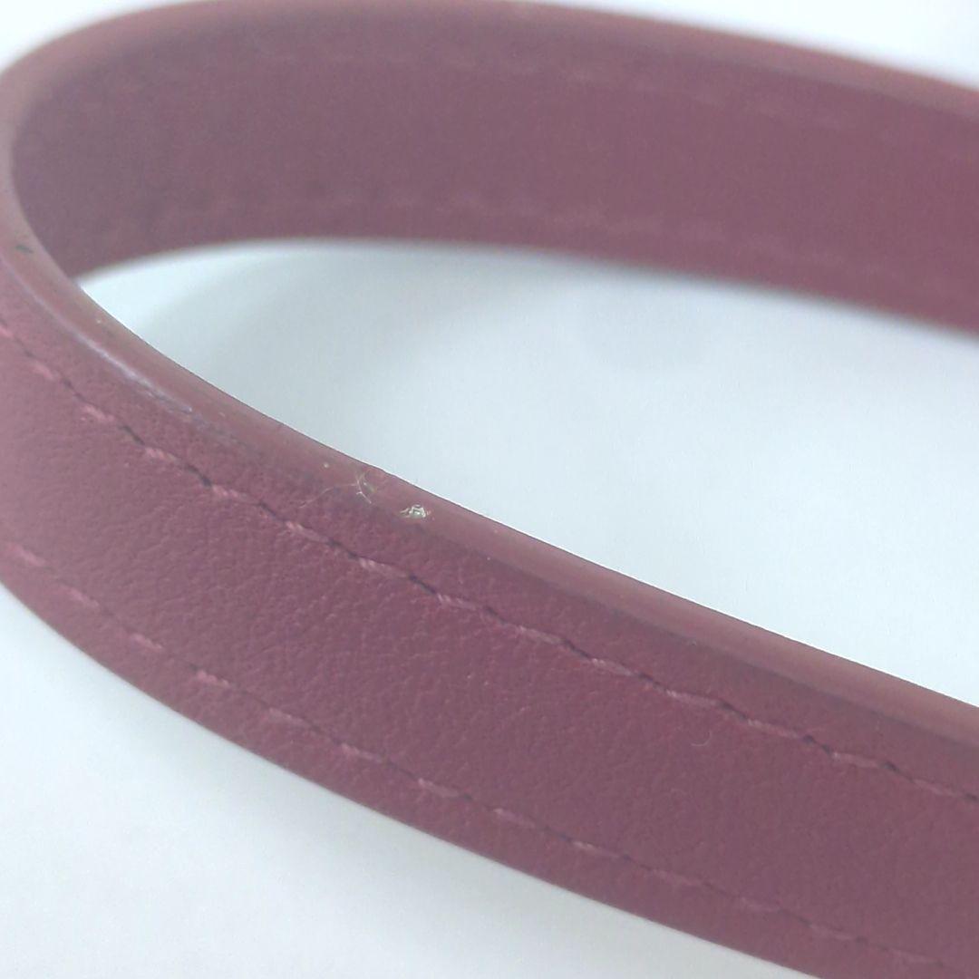 LOEWE ロエベ アナグラム レザー ミラー 鏡 ピンク スペイン製 ★レア●