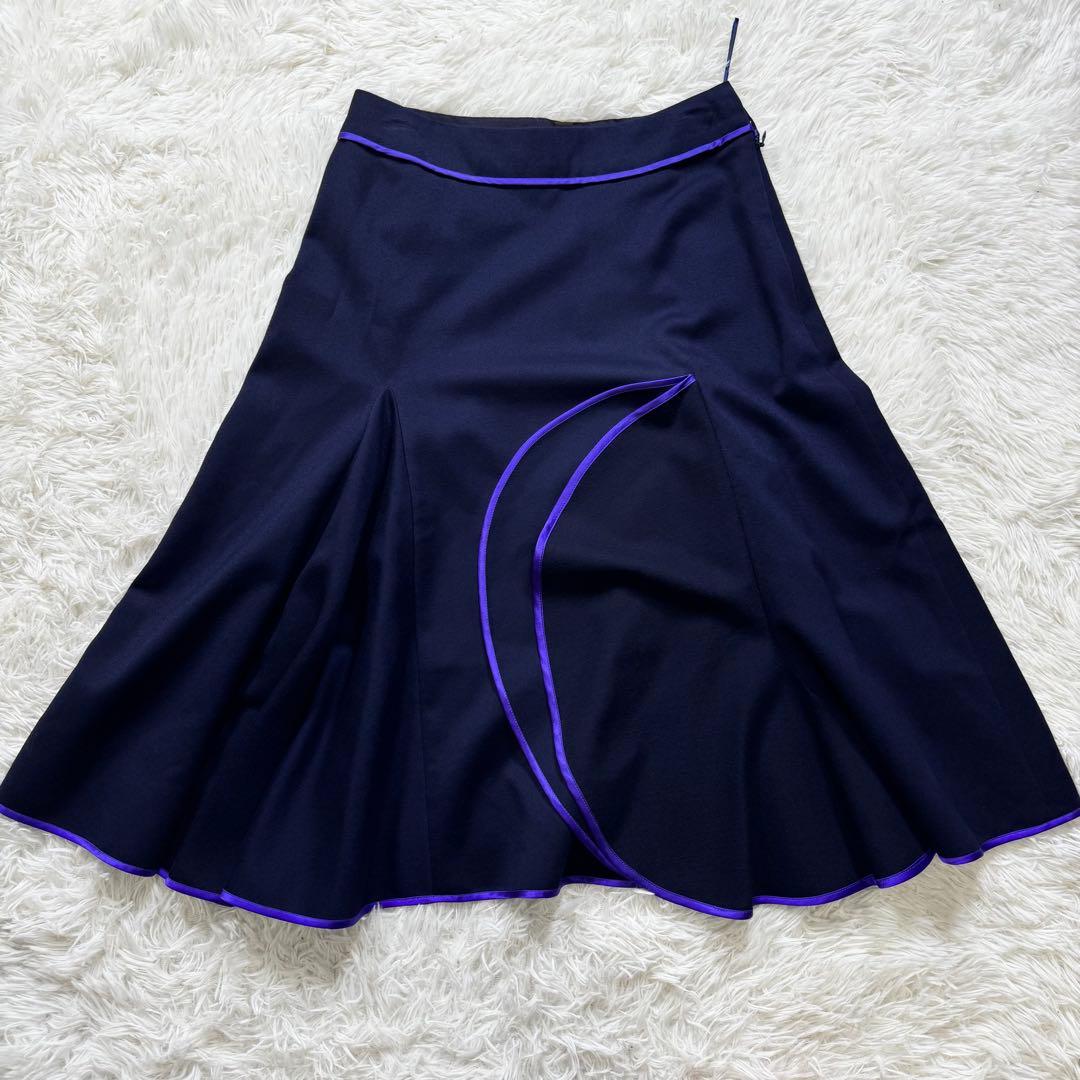 美品/希少✨ルイヴィトン スカート　フレア　ネイビー　34