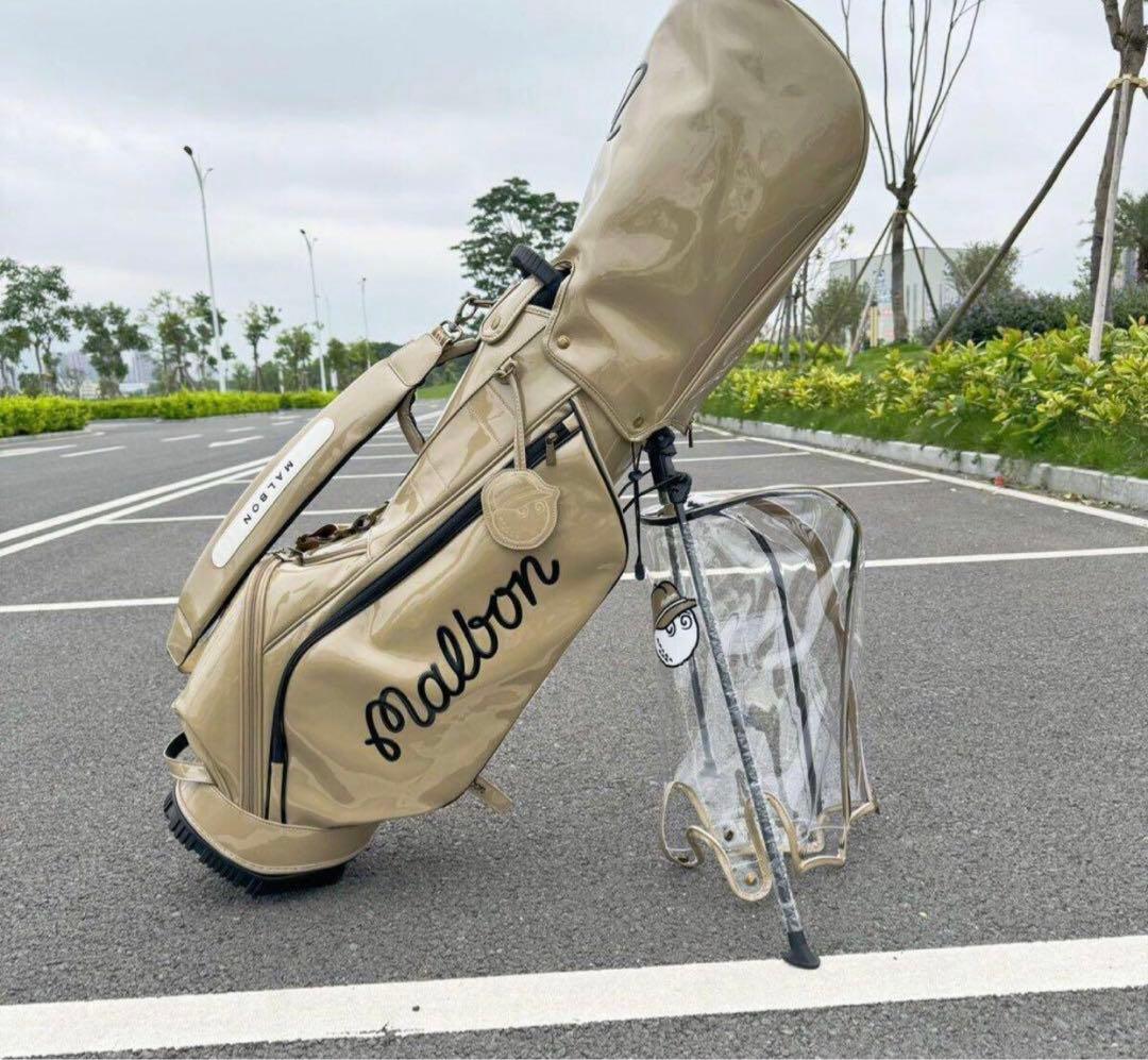 マルボン　ゴルフ　キャディバッグ　スタンドバッグ エナメル