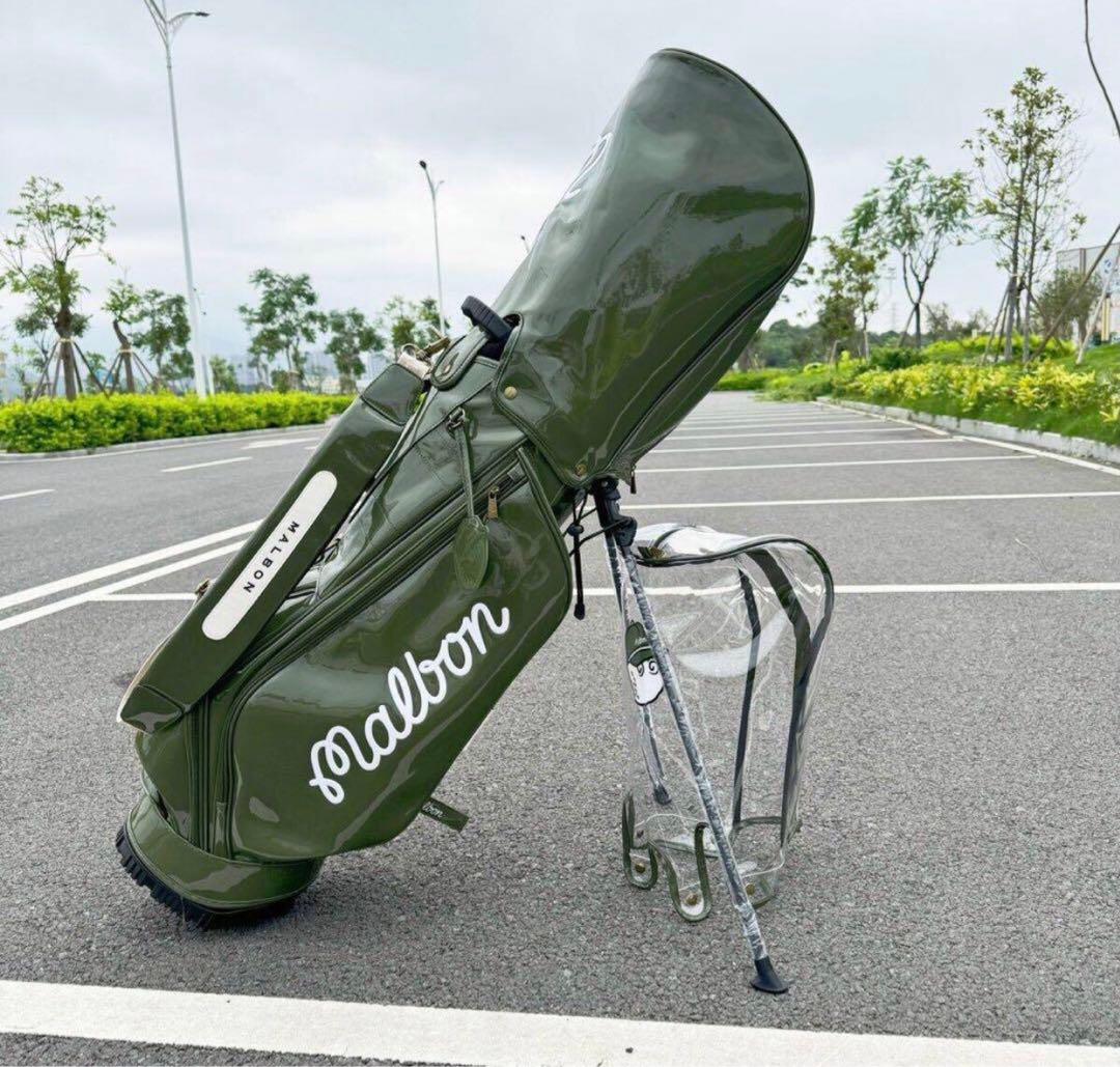 マルボン　ゴルフ　キャディバッグ　スタンドバッグ エナメル