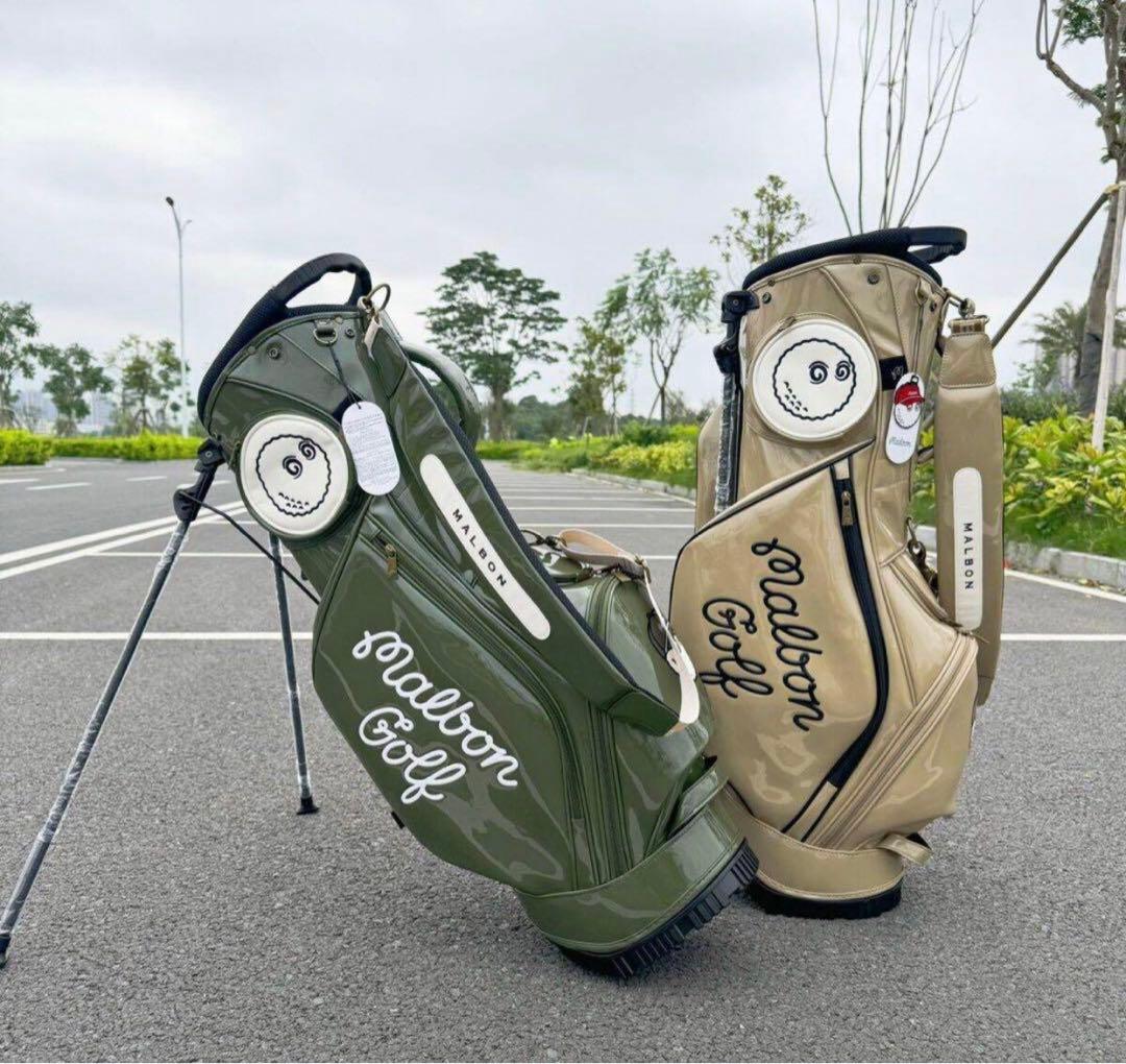 マルボン　ゴルフ　キャディバッグ　スタンドバッグ エナメル