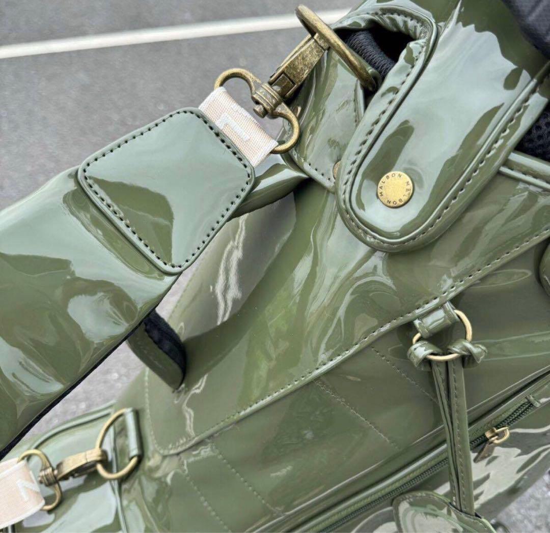 マルボン　ゴルフ　キャディバッグ　スタンドバッグ エナメル