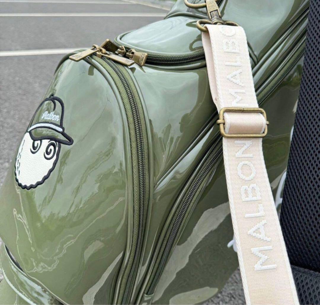 マルボン　ゴルフ　キャディバッグ　スタンドバッグ エナメル