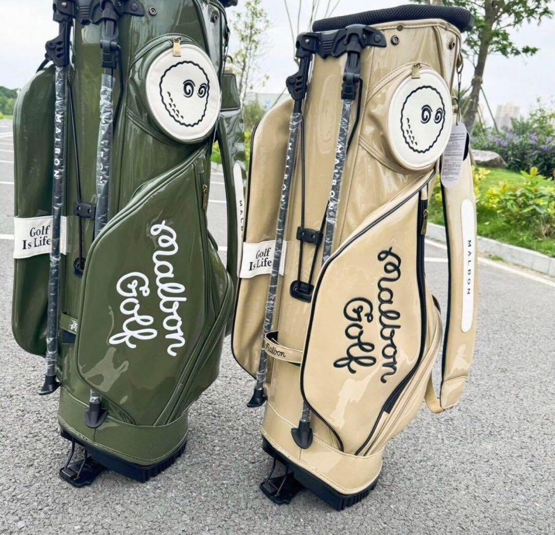 マルボン　ゴルフ　キャディバッグ　スタンドバッグ エナメル