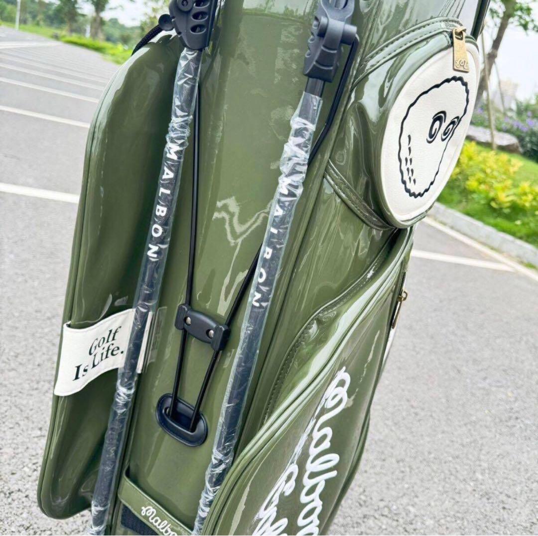 マルボン　ゴルフ　キャディバッグ　スタンドバッグ エナメル