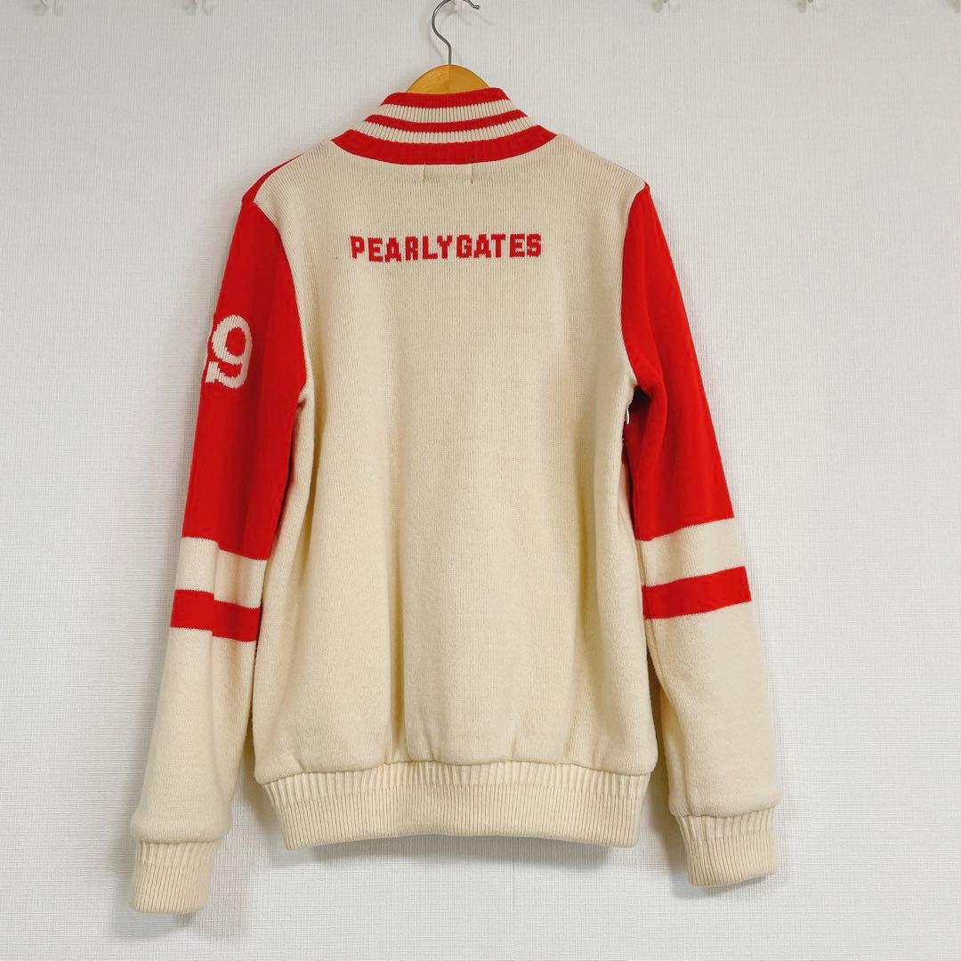 PEARLYGATES パーリーゲイツ　フルジップ裏地付きニットブルゾン