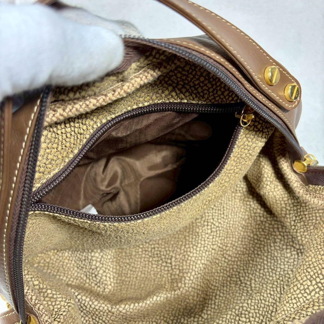 美品✨】ボルボネーゼ ハンドバッグ うずら柄 スエード イタリア製