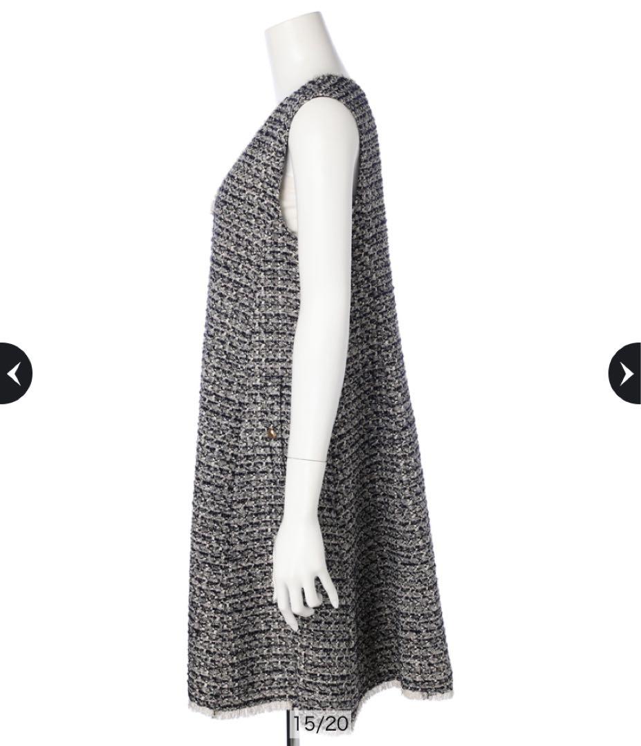 Apuweiser-riche アプワイザーリッシェ フレアツイードジャンスカ