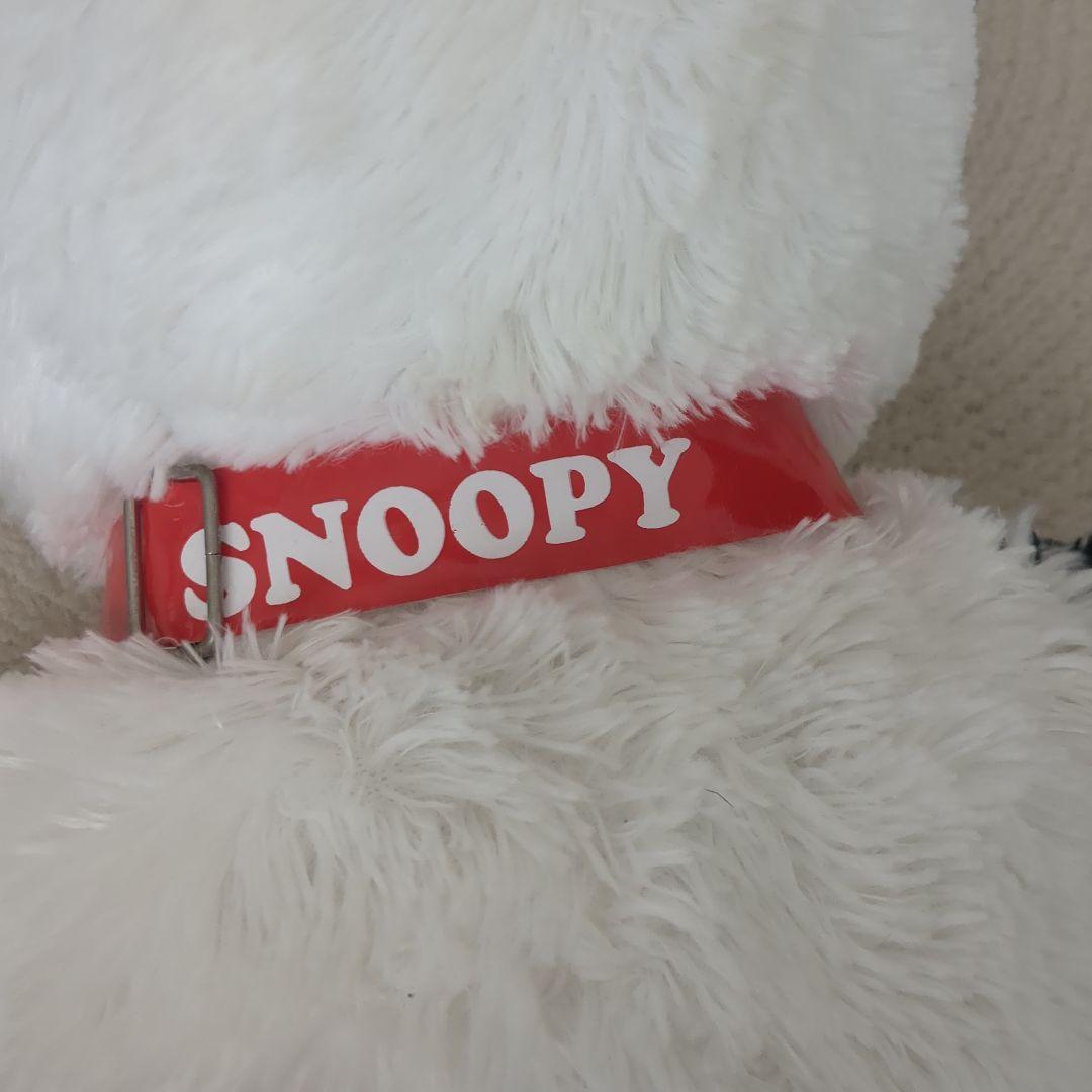 【SNOOPY オラフ】特大サイズ犬のぬいぐるみ 青い帽子付き全長約64cm