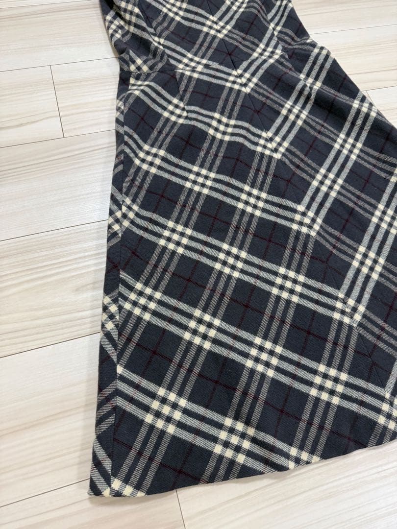 バーバリーブルーレーベル　ノースリーブ　ワンピース　38 M