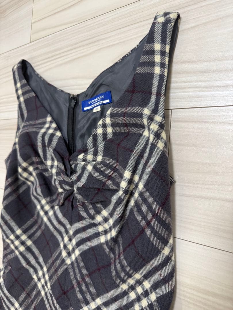 バーバリーブルーレーベル　ノースリーブ　ワンピース　38 M