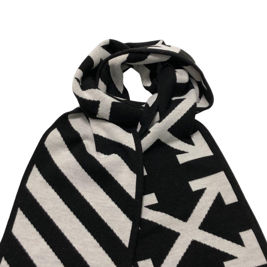 美品✨OFF-WHITE オフホワイト アローマーク 大判マフラー ニット