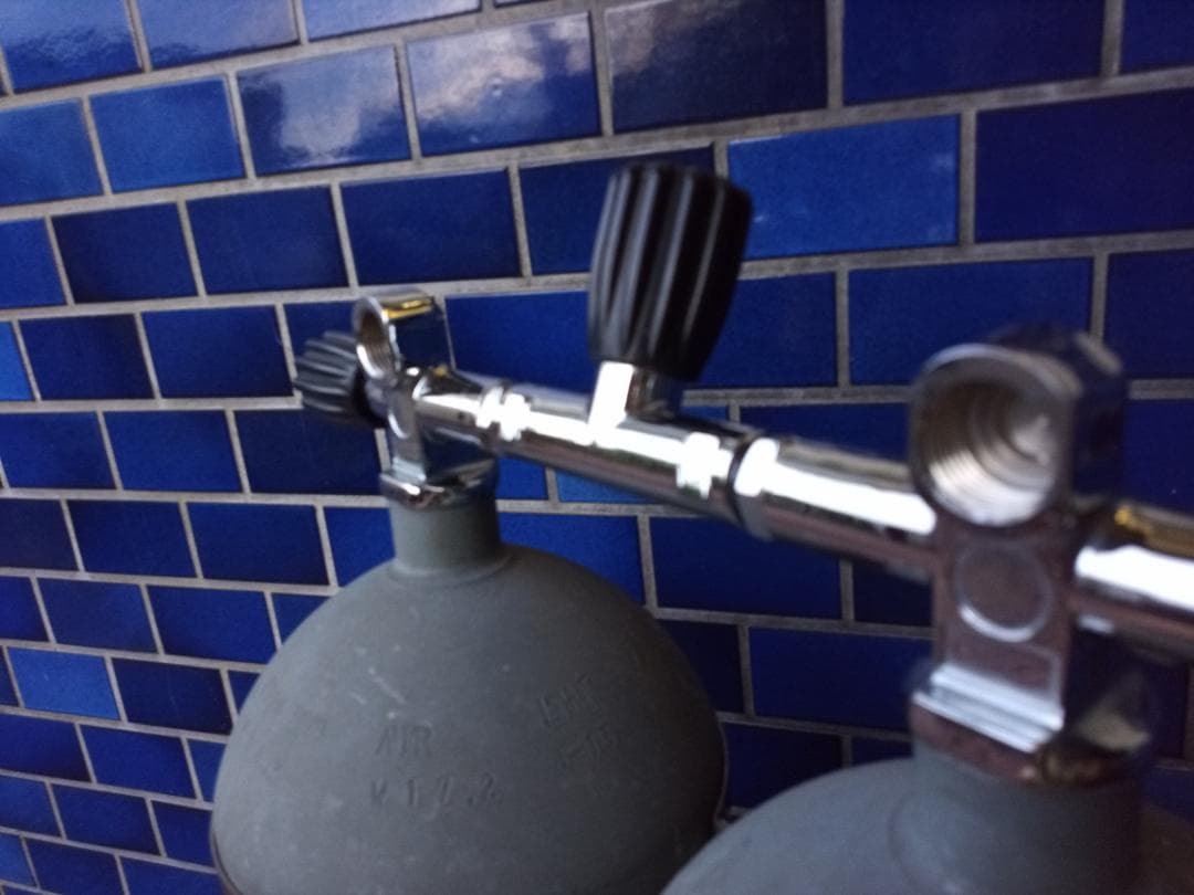 スキューバダイビングメタリコンダブルタンク14L x2耐圧2026/6まで