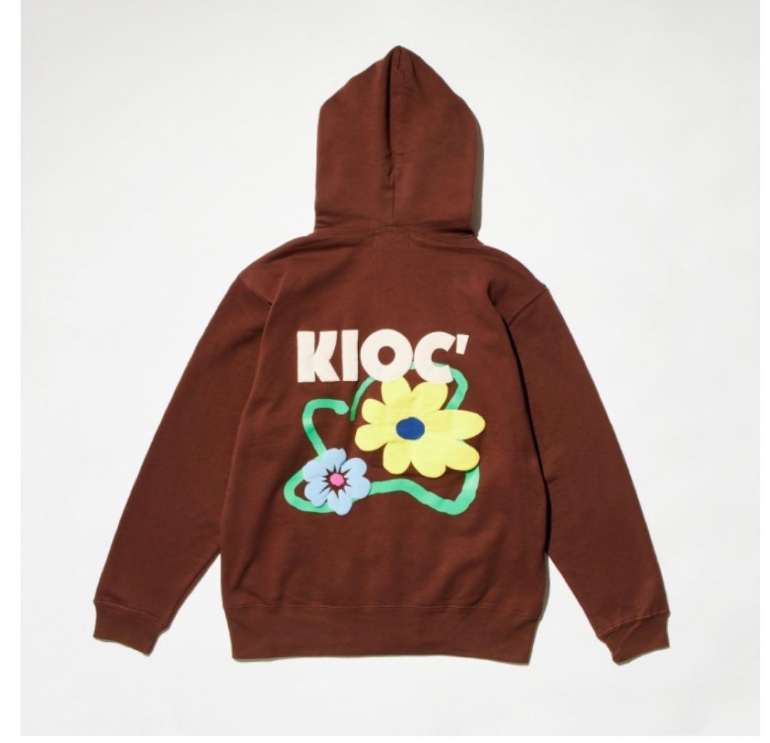 山下幸輝 kioc カレッジロゴフーディ パープル L パーカー 山下幸輝 初