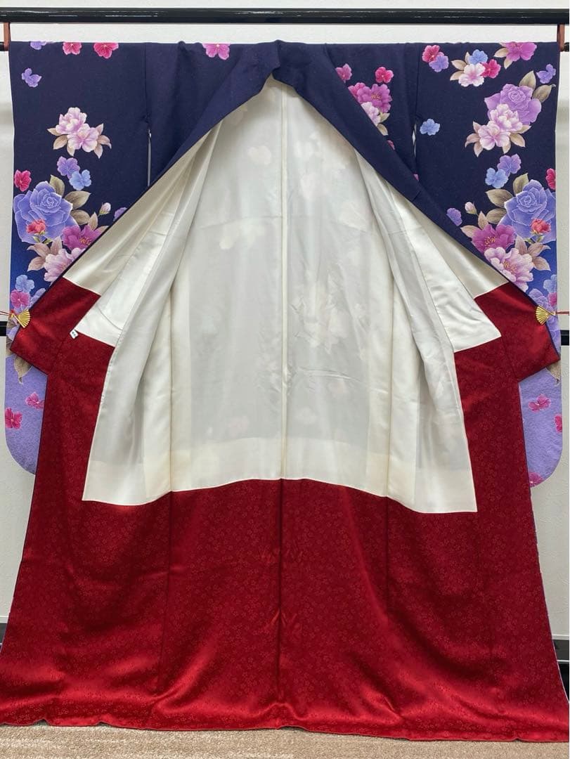 振袖 豪華 銀通し 紋意匠 身丈168cm パールトーン加工済