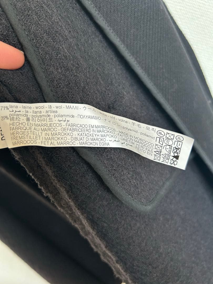 け*ち様 【ZARA】未使用❗️ケープコート　チャコールグレー　size…XS〜