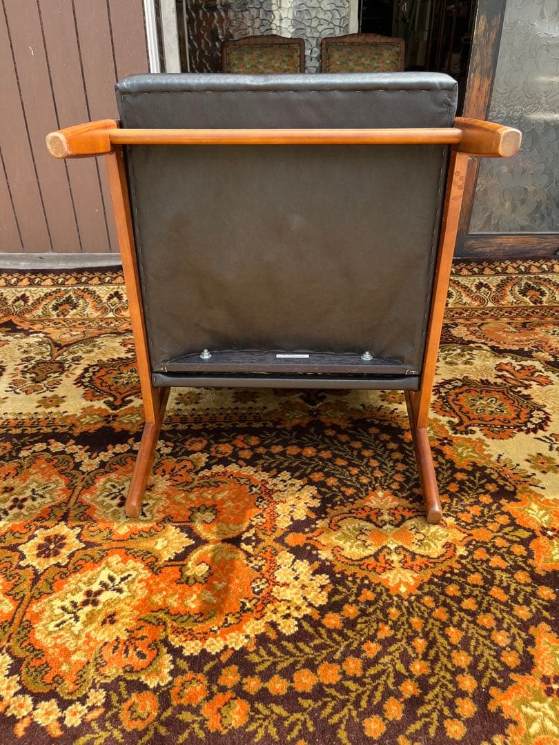 カリモク 60Kチェア シングルソファ アームインテリア 昭和レトロ