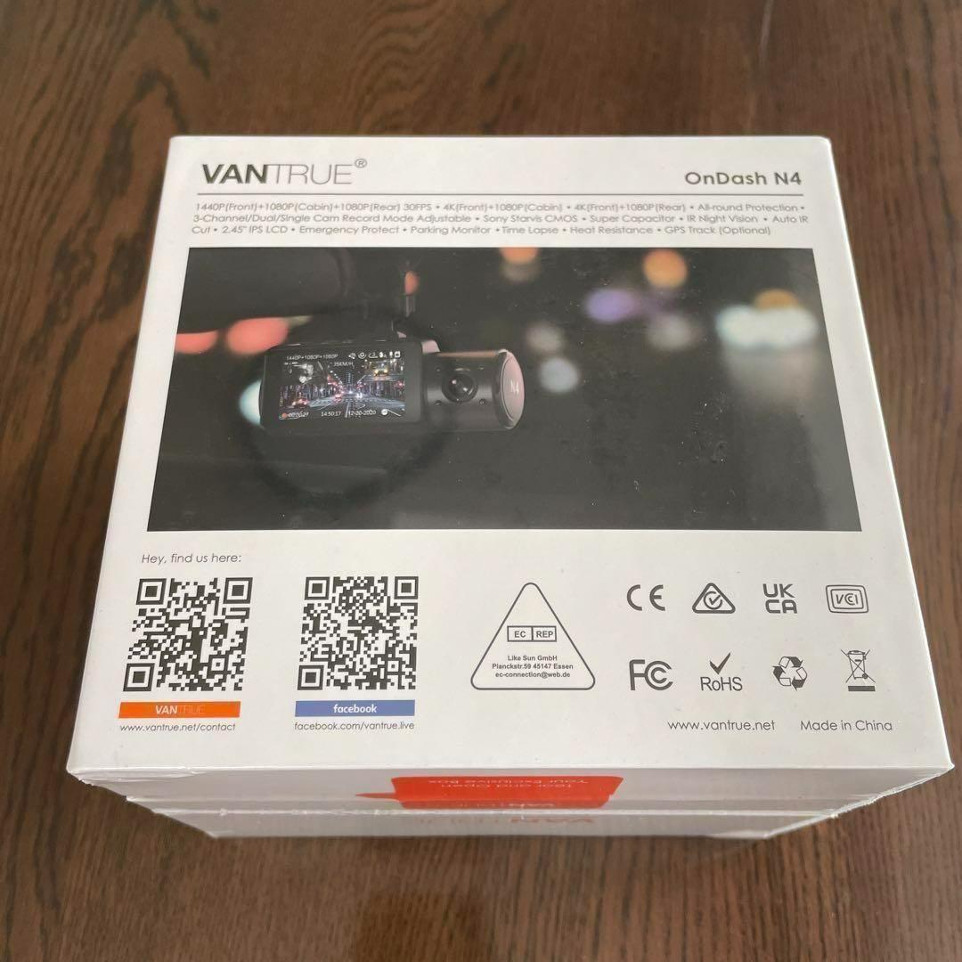 ドライブレコーダー ソニー SONY 車内記録 前後 広角3カメ VANTRUE