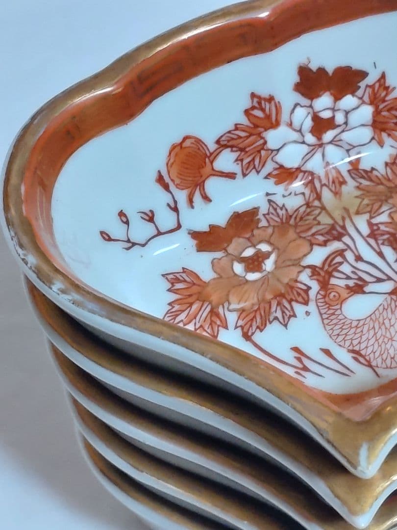 九谷焼 金彩赤絵九谷 板山造 組物鉢 - メルカリ