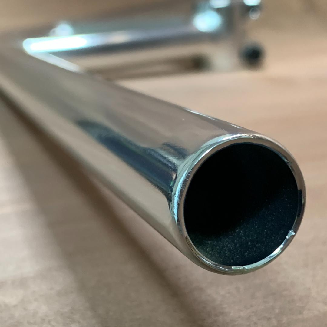 【新品】アルミ製 ステム一体型ハンドル シルバー 軽量&快適！