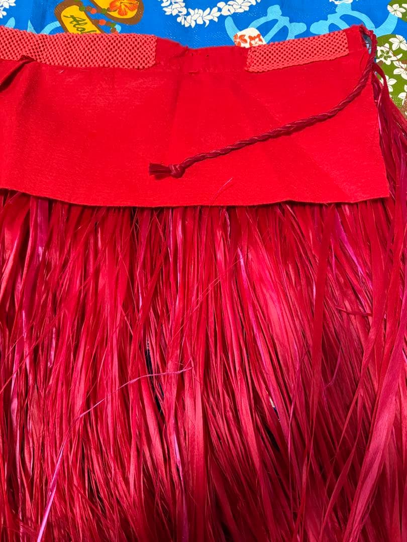 りか様専用品です』タヒチアンダンス ロングモレ ＊情熱の赤