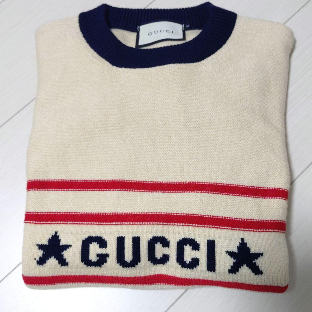 GUCCI ストライプ ニットセーター 長袖 - メルカリ