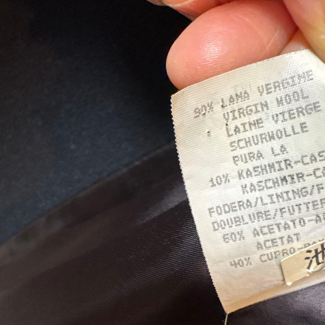 【美品 】エンポリオ アルマーニ ロングコートBLACK黒