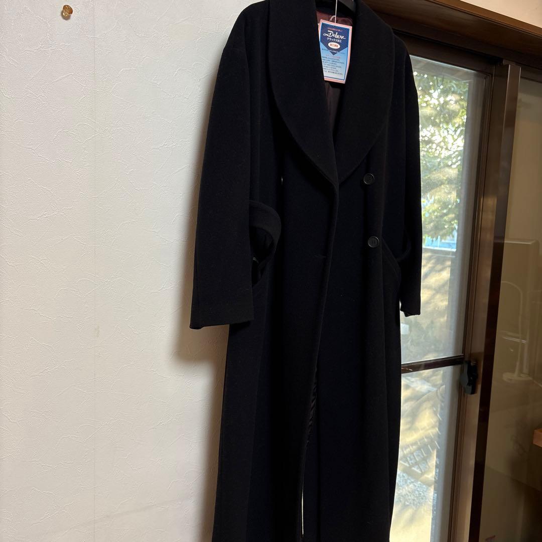 【美品 】エンポリオ アルマーニ ロングコートBLACK黒