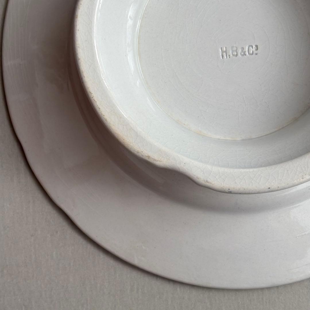 専用❣️フランスアンティーク ショワジールロワ エレガントな花模様のコンポティエ