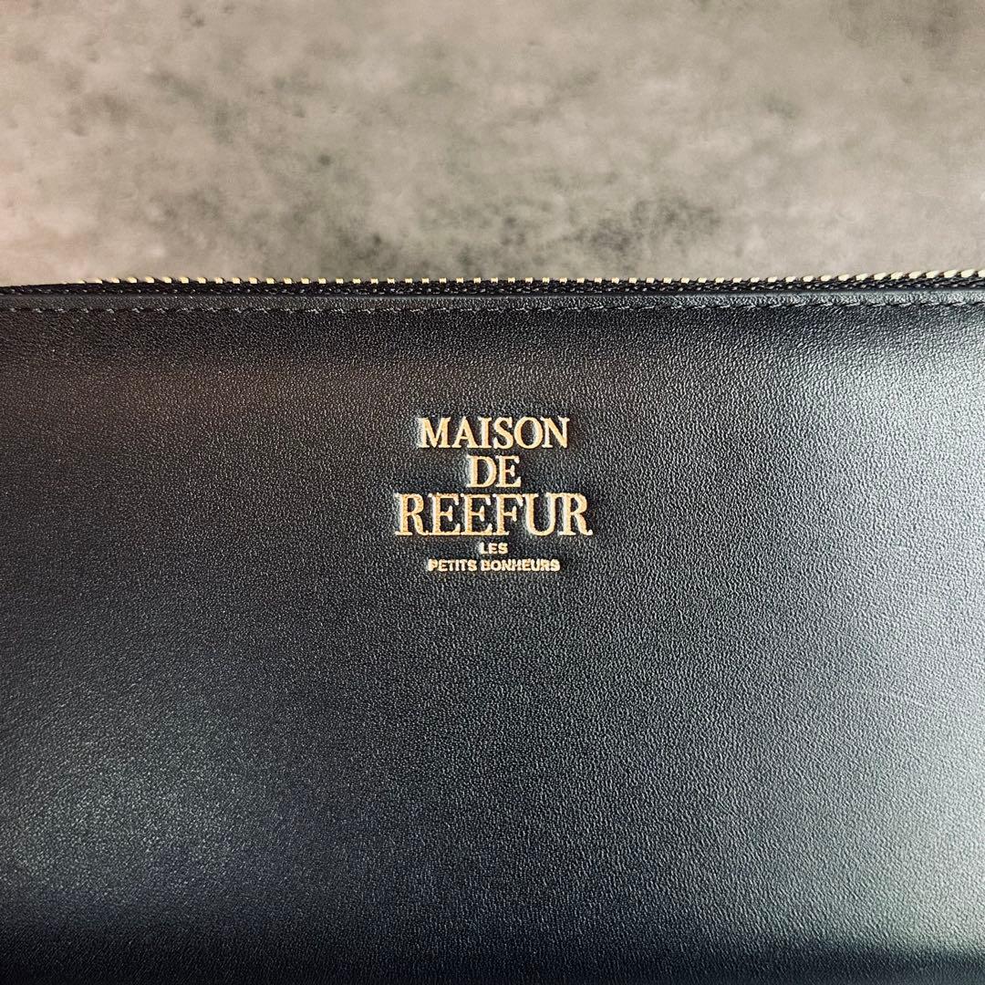 MAISON DE REEFUR ロゴ　スタッズ　長財布　ラウンドファスナー