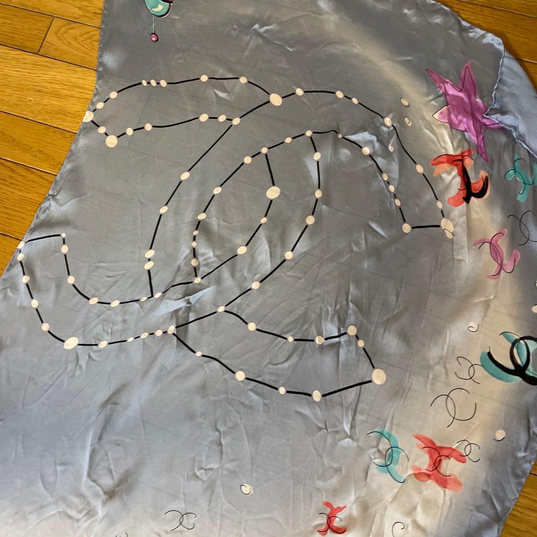 CHANEL 星座と惑星デザイン スカーフ